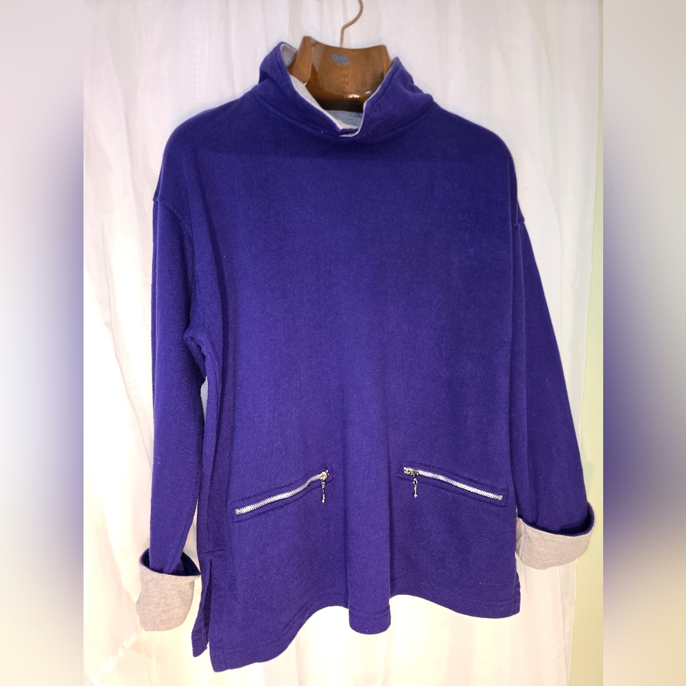 Neiman Marcus U S A Colorful Purple Women's Tunic Vtg Casual Cottagecore